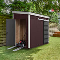 Heartland Lean-to 10-ft x 4-ft Lean-to Style Wood Outdoor Storage Shed with 2 Doors (Floor Included)
