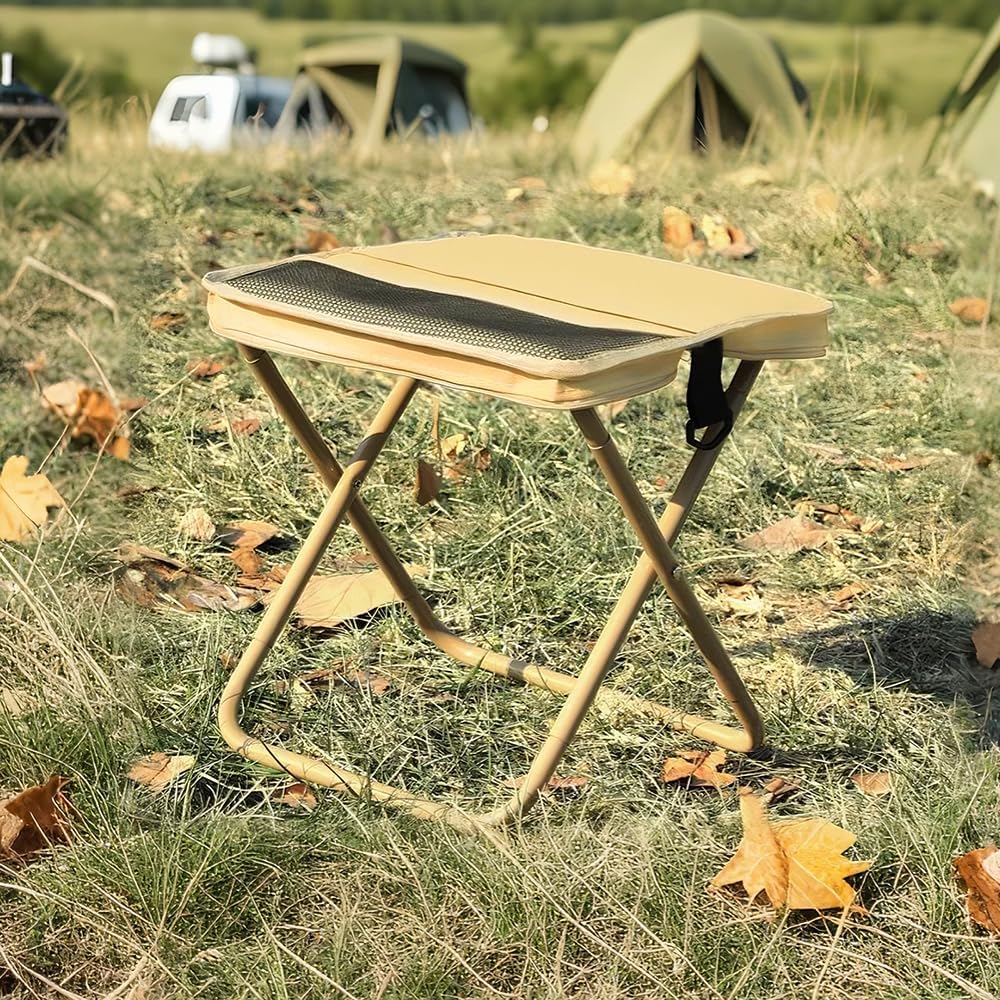 Foldable Stool with Carrying Bag,2025 New Lightweight Foldable Stools,Ultralight Folding Stool Camping Stools for Picnic Hiking Fishing