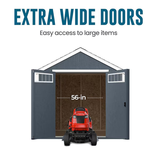 Heartland Midtown 8-ft x 10-ft Gable Style Wood Outdoor Storage Shed with 1 Doors