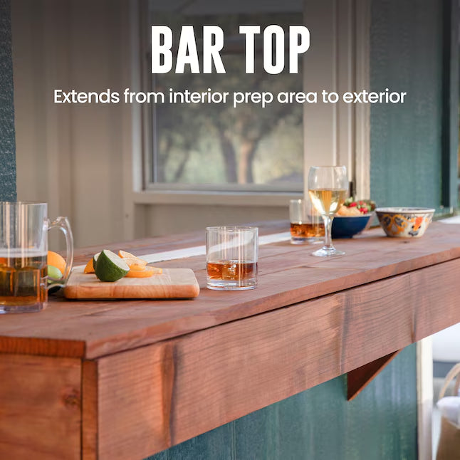 Heartland Cancun 10-ft x 8-ft Lean-to Style Wood Outdoor Storage Shed with 1 Windows 1 Doors (Floor Included) (Installation Included)