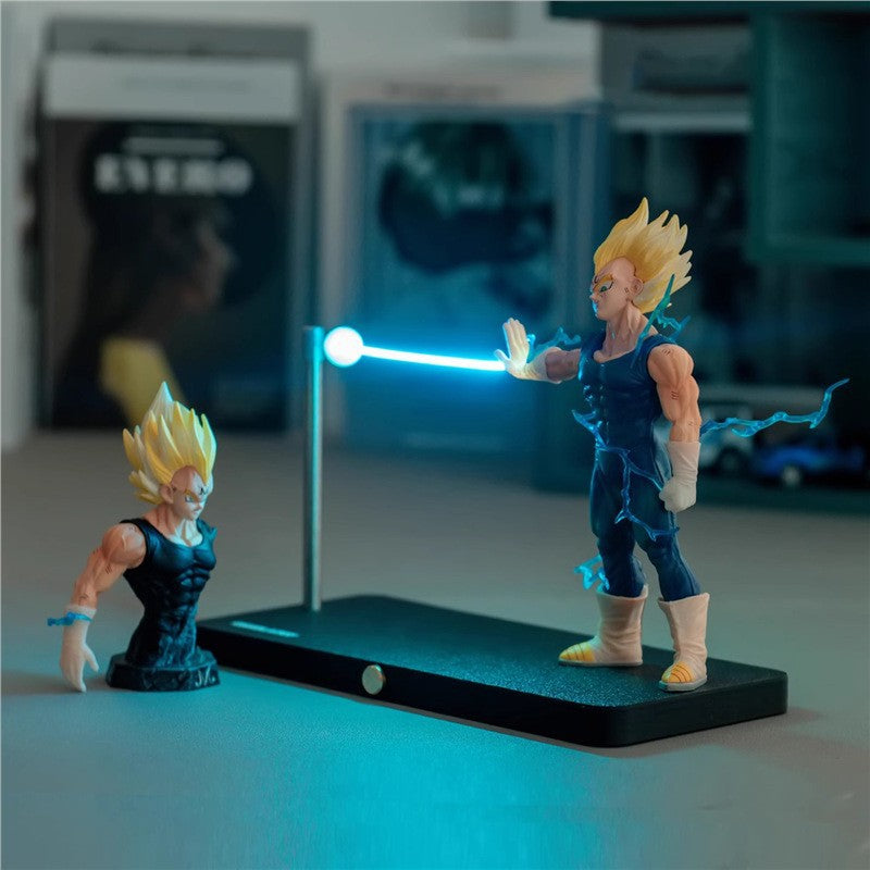 Goku Kamehameha Magnetic LED Lamp – Rechargeable, Dimmable Super Saiyan Night Light with Touch Control, USB-C – Anime Desk Lamp & Room Decor Gift for Him