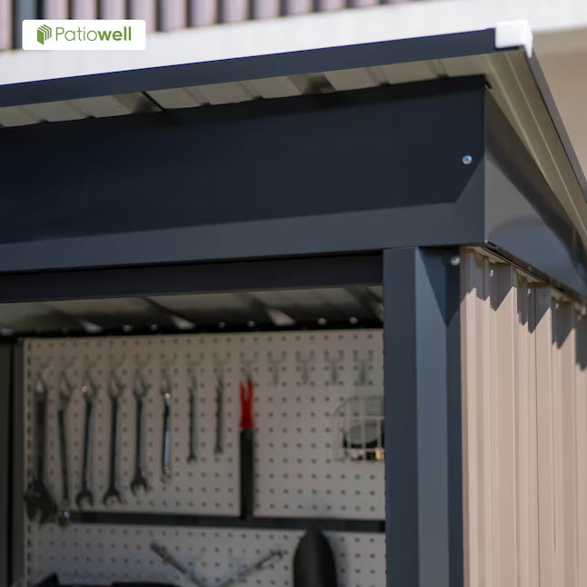 Patiowell 5-ft x 3-ft Galvanized steel Storage Shed