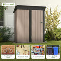 Patiowell 5-ft x 3-ft Galvanized steel Storage Shed