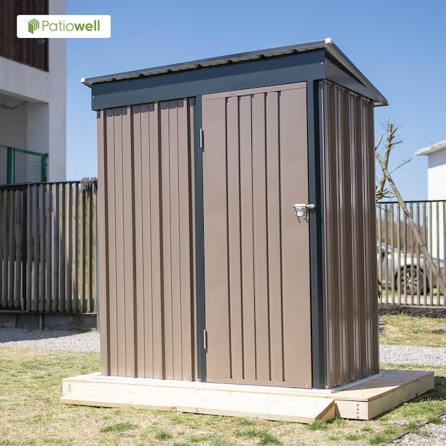 Patiowell 5-ft x 3-ft Galvanized steel Storage Shed